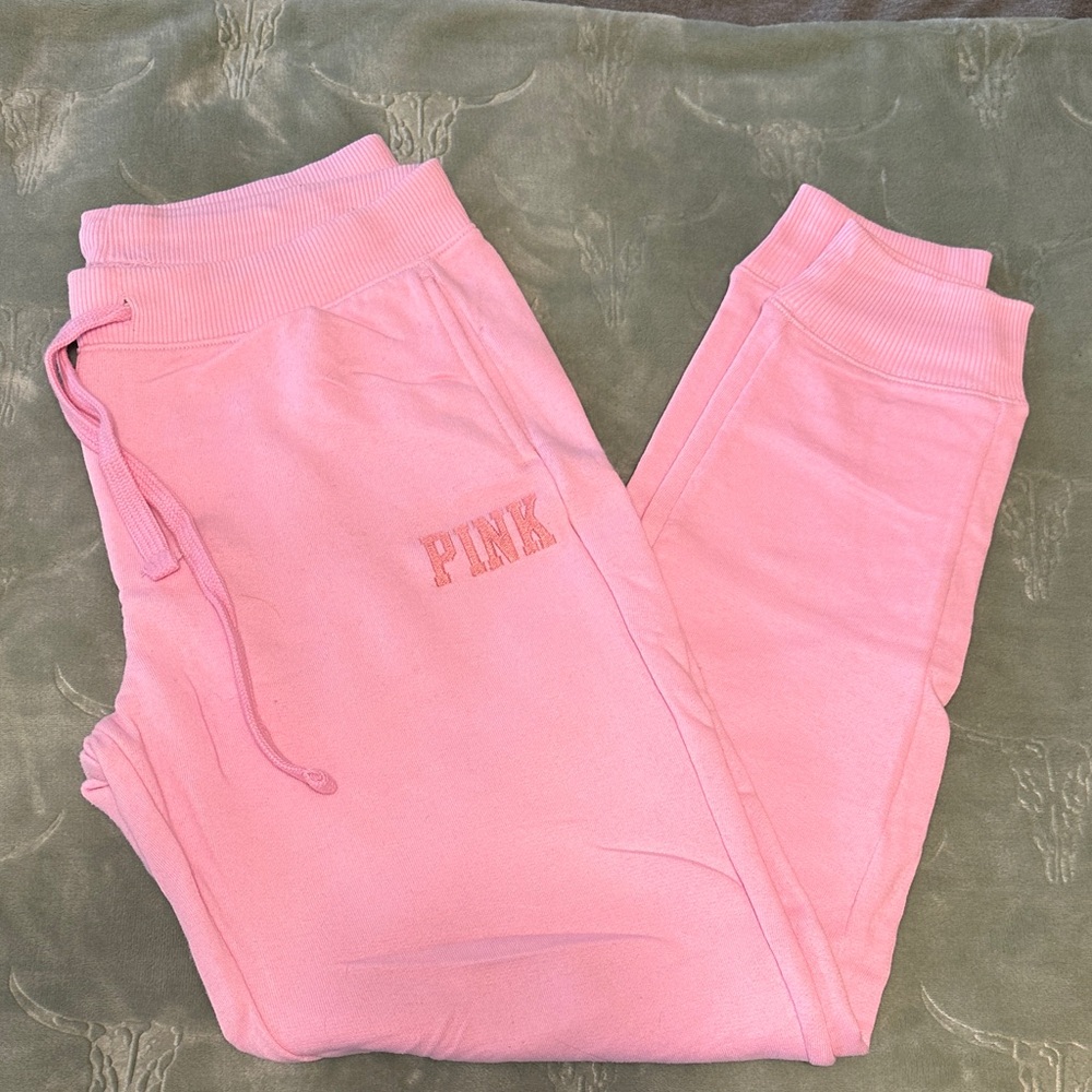 PINK Victoria's Secret Light Pink Joggers